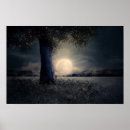 Search for moonlight on water posters Blue