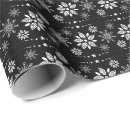 Search for black white christmas snowflakes wrapping paper Elegant