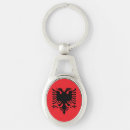 Search for albanian key rings Red