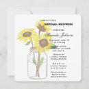 Search for sunflower mason jar bridal shower invitations Chic