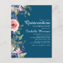 Search for navy blue quinceanera invitations Blush pink