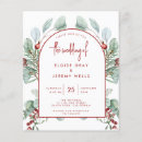 Search for red christmas wedding invitations Geometric