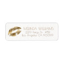 Search for gold lips return address labels Glitter
