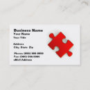 Search for puzzle pieces business cards Autistic