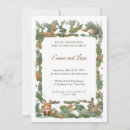 Search for critters invitations Woodland animals