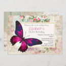 Search for pink butterfly birthday invitations Pink and purple