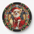 Search for dog christmas plates Chihuahua