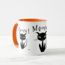 Search for whimsical cat mugs Black