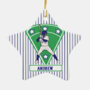 Search for baseball bat christmas tree decorations Blue