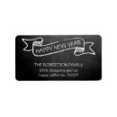 Search for happy new year return address labels Modern