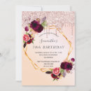 Search for burgundy and peach invitations For her