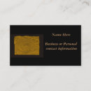 Search for gold embossed business cards Black