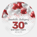 Search for red and silver stickers Quinceanera