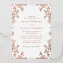 Search for rose gold foil invitations Vintage