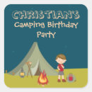 Search for cute camping stickers Camping birthday party