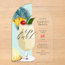 Search for tropical cocktail party invitations Aloha