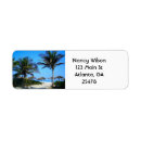 Search for palm fronds return address labels Ocean