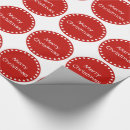 Search for red and white christmas polka dots wrapping paper Circles