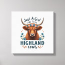Search for highland cow canvas prints Moo