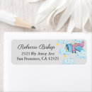 Search for airplane birthday return address labels Blue