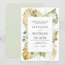 Search for palm leaves wedding invitations Bohemian