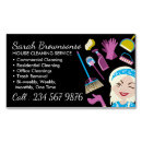 Search for cute cleaning business cards Maid service