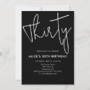 Search for thirty invitations Black
