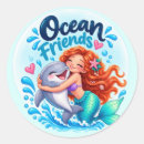 Search for dolphin lovers stickers Underwater