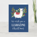 Search for llama christmas cards Funny
