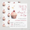 Search for cherry cupcake invitations Cherry on top