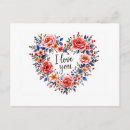 Search for you design postcards I love you