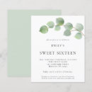 Search for eucalyptus birthday invitations Modern