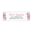 Search for pink and purple return address labels Rustic
