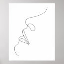Search for abstract woman face art Minimalist line