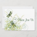 Search for dragonflies wedding invitations Green