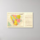 Search for settlements canvas prints Map