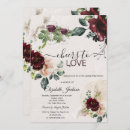 Search for cheers to love shower invitations Burgundy