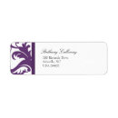 Search for purple damask return address labels Plum