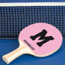 Search for pink ping pong paddles Typography