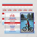 Search for bicycle birthday invitations Blue