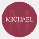 Search for elegant red and white stickers Burgundy