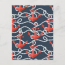 Search for anchor pattern postcards Boat