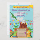 Search for trex birthday invitations Volcano