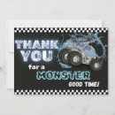 Search for monster truck thank you cards Boy
