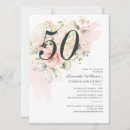 Search for 50th 7x5 invitations Watercolor