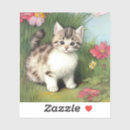 Search for victorian cat stickers Kitten
