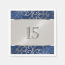 Search for blue and silver napkins Navy