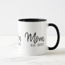 Search for mom established mugs Black white