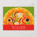 Search for cute pizza postcards Italian