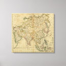 Search for asia canvas prints Map